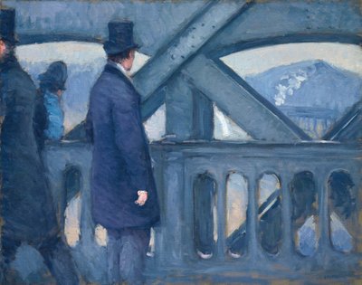 ポン・デ・ヨーロッパにて 作： Gustave Caillebotte