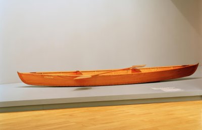 パドルボート- G.カイユボット（？）、写真 作： Gustave Caillebotte