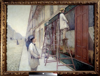 1877年に建てられた画家。ギュスターヴカイユボットによる絵画 作： Gustave Caillebotte