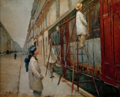 建物の画家（スケッチ） 作： Gustave Caillebotte