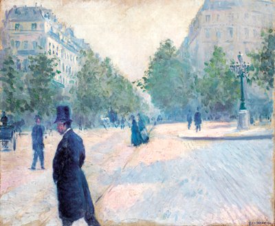 セントオーガスティン、霧深い天気、1878年 作： Gustave Caillebotte