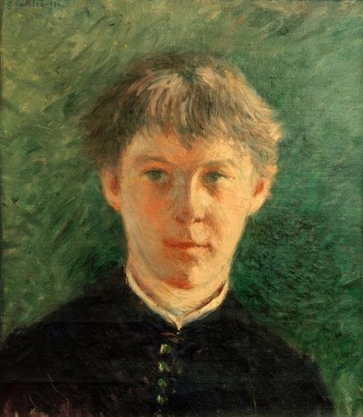 男子生徒の肖像画 作： Gustave Caillebotte