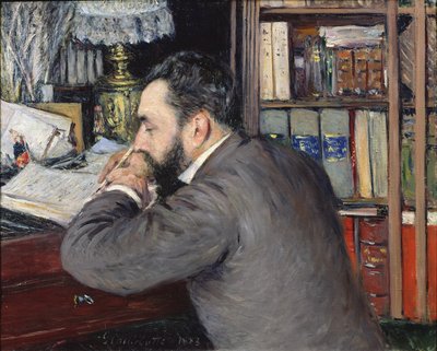 アンリコルディエの肖像画（1849〜1929年）、東洋言語学部の教師、1883年 作： Gustave Caillebotte