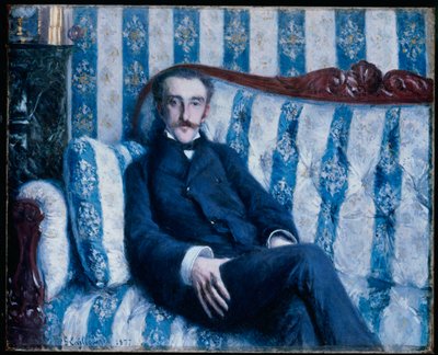 ムッシュ・Rの肖像、1877年 作： Gustave Caillebotte