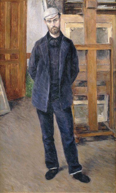 全長のピエール・ラボットの肖像。ピエール・ラボットの肖像。足で、1893 作： Gustave Caillebotte
