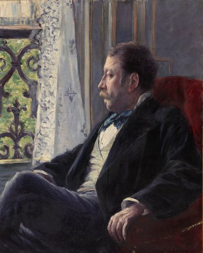 男の肖像 作： Gustave Caillebotte