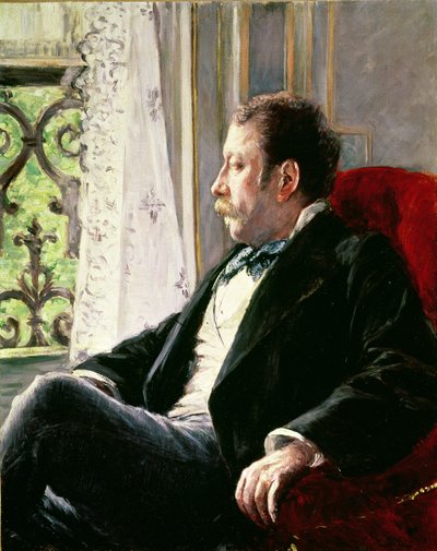 男の肖像 作： Gustave Caillebotte