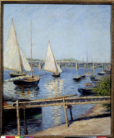 アルジャントゥイユの帆船 ギュスターヴ・カイユボット（1848-1894）の絵画 1888年 日0.65x0.55 m パリ、オルセー美術館 - アルジャントゥイユの帆船。ギュスターヴ・カイユボット（1848-1894）による絵画 1888年 0.65×0.55m。オルセー美術館（パリ 作： Gustave Caillebotte