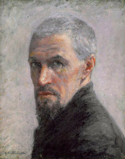 自画像、1889年頃（キャンバスに油彩） 作： Gustave Caillebotte
