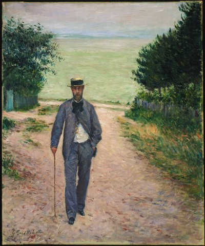 海沿いのベビーカー 作： Gustave Caillebotte