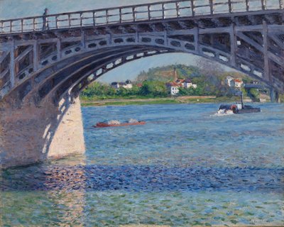 アルジャントゥイユ橋とセーヌ川 作： Gustave Caillebotte