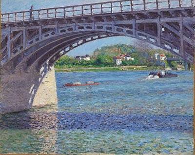 アルジャントゥイユとセーヌの橋、1883年頃（帆布に油彩） 作： Gustave Caillebotte