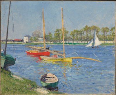 アルジャントゥイユのセーヌ川、1882年 作： Gustave Caillebotte