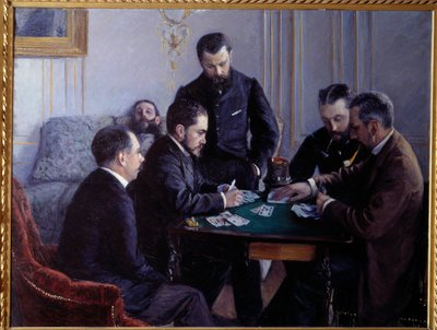 ベシゲの部分。ギュスターヴ・カイユボット（1848-1894）の絵画 作： Gustave Caillebotte