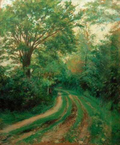 ノルマンディーの道路 作： Gustave Caillebotte