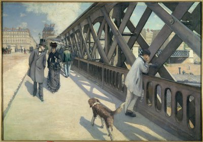 1876年のパリのポン・デ・ヨーロッパの眺め（油彩・キャンバス 作： Gustave Caillebotte