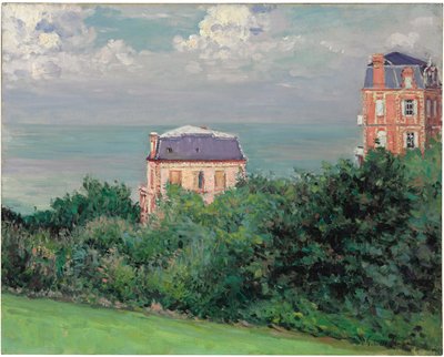 ヴィレシュルメールの別荘（キャンバスに油彩） 作： Gustave Caillebotte