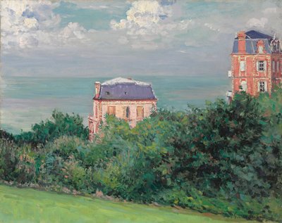 ヴィラスシュルメールのヴィラ、1880年 作： Gustave Caillebotte