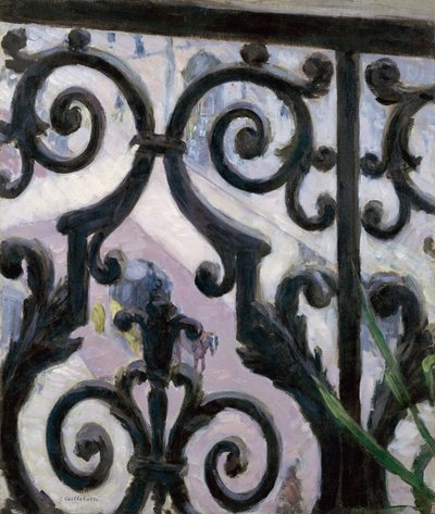 Vue depuis le balcony - View from a balcony - Gustave Caillebotte (1848-1894)の絵画 作： Gustave Caillebotte