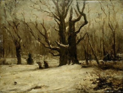 冬の風景 作： Gustave Courbet (attributed to)