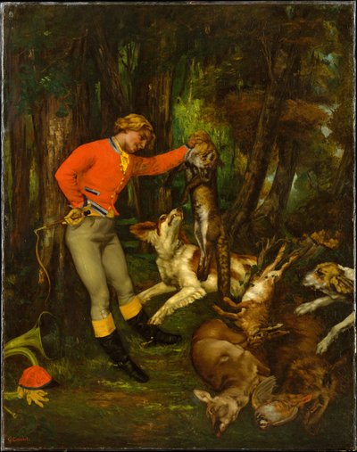狩りの後 作： Gustave Courbet