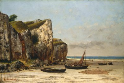 ノルマンディーのビーチ 作： Gustave Courbet