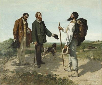 こんにちはクールベさん 作： Gustave Courbet