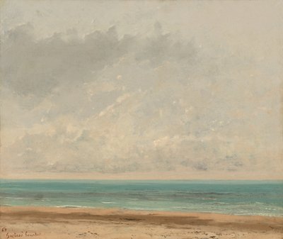 穏やかな海、1866 年。 作： Gustave Courbet