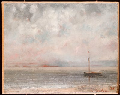 ジュネーブ湖の雲、1875 作： Gustave Courbet