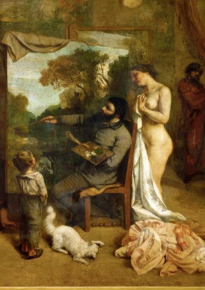 スタジオ 作： Gustave Courbet