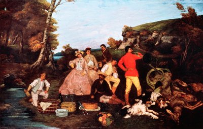 ハラリ (ハンティングミールまたは鹿のハラリ) 作： Gustave Courbet