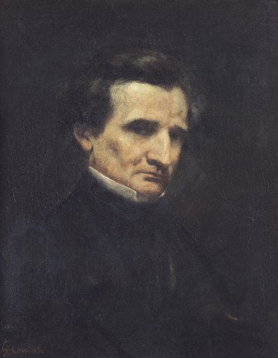 ヘクター・ベルリオーズ（1803-69）1850 作： Gustave Courbet