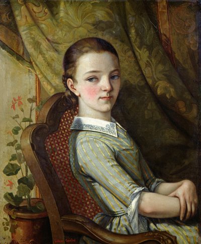 ジュリエット・クールベ（1831-1915）1844（キャンバスに油彩） 作： Gustave Courbet
