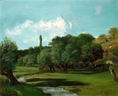 La Bretonnerie imDépartementIndre。 1856 作： Gustave Courbet