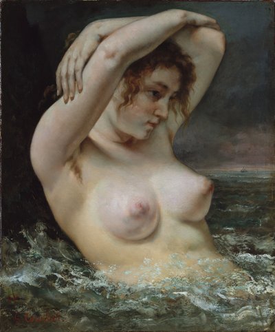 波の中の女 作： Gustave Courbet