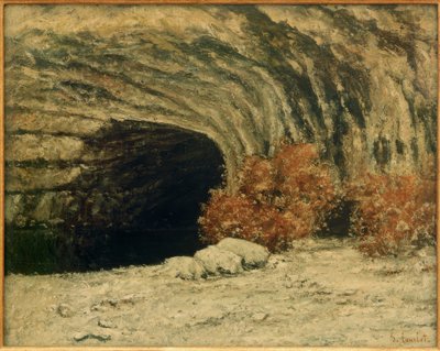ルエの源、冬 作： Gustave Courbet