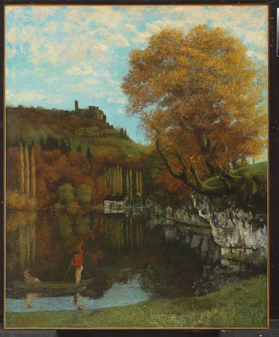 シェイ＝アン＝ヴァレーの鏡、1864-68 作： Gustave Courbet