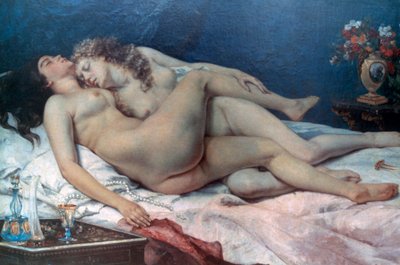睡眠、1866年 作： Gustave Courbet