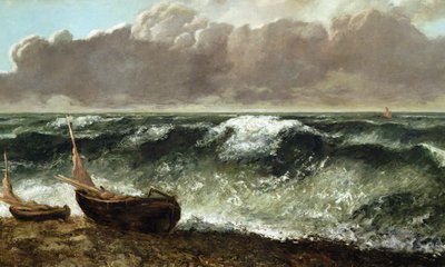 波』1869/70年頃（油彩・キャンバス） 作： Gustave Courbet