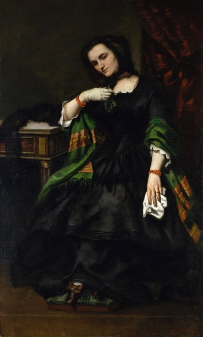マダムオーギュストクオックマチルドデポルテス、1827年から1910年頃1852-57。 作： Gustave Courbet