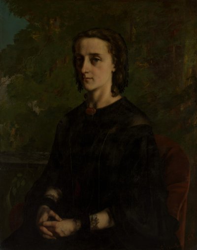 マダムフレデリックブレイヤーファニーエレーヌヴァンブリュッセル、1830年〜1894年、1858年。 作： Gustave Courbet