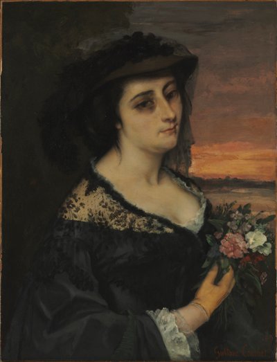 Mrs L... (Laure Borreau) 作： Gustave Courbet