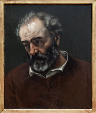 ポール シュナヴァール (1807-1895)、フランスの画家、ギュスターヴ クールベ (1819-1877) の絵画の肖像画。 写真、KIM Youngtae、リヨン、Musee des Beaux Arts de Lyon。 作： Gustave Courbet