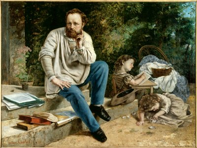 ピエールジョセフプルードンの肖像 作： Gustave Courbet