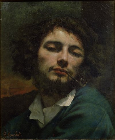 自画像 作： Gustave Courbet