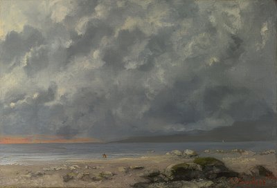 Strandszene。 1874 作： Gustave Courbet