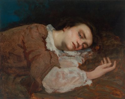 セーヌ川のほとりの女性のための調査、1856年 作： Gustave Courbet