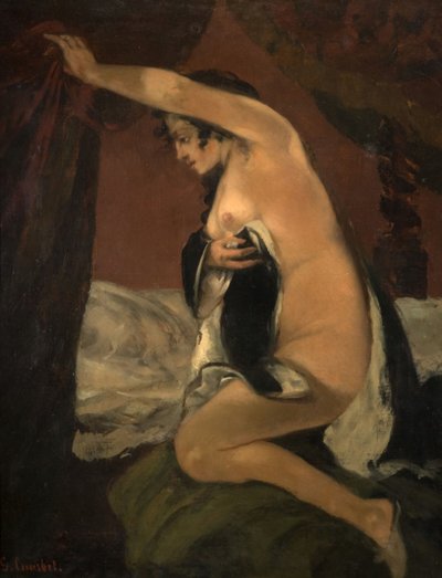 金星とプシュケにおける金星の習作、1865年。 作： Gustave Courbet