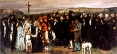 オルナンスの葬儀、1850 作： Gustave Courbet