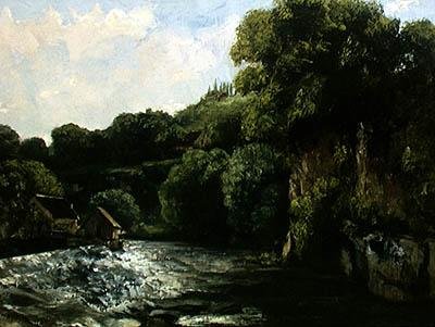 ルエのロック 作： Gustave Courbet